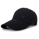BOLSRO hat men's outdoor Korean baseball cap peaked cap sun protection sun hat fishing casual hat women M mark black one size fits all adjustable