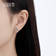 Misu pt950 platinum Möbius ring earrings multi-layer coil platinum earrings as birthday gift for girlfriend earrings weighing 2.5-2.7 grams