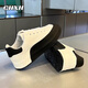 CHXH light luxury brand white shoes men's shoes summer new board shoes men's height-enhancing casual shoes men's versatile sports shoes men white - high-end men's shoes 43