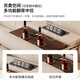 Harmony Dujiang Peel Art Electric Sofa Living Room Modern Minimalist Zero Wall Multifunctional First Class Napa Peel Sofa 2025 2.81m Three-person seat [Only Functional] Ecological Cowhide