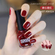 Sweet Color no-bake nail polish water-based long-lasting quick-drying odorless nail polish wine red ice transparent non-peelable birthday and New Year gift