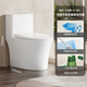 Jomoo Toilette Wassersparende Jetsiphon Anti-Odor-Hochwirkung Haushalt Keramik Toilette Toilette 11264 [1396KC] Doppel Wirbel Impuls Upgrade Schlumpfbox 305 Grubenentfernung [innerhalb von 290-390]