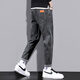 Hailan Jeans Men's New Straight Trendy Brand Spring and Summer Elastic Casual Xintang Long Pants Youth Trendy Trousers Blue and Gray 6621 30