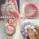 Ice-clear white jade bodhi bracelets wrapped around fingers, soft gradient color, pink student version, disc playing bracelets for couple, gradient bracelets-sea sapphire blue-1 piece, no Specifications