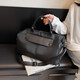 Japanese travel bag women's large capacity fitness bag men's wet and dry sports bag hand luggage bag short-distance travel bag brown coffee