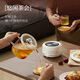 AOTEYOU mini health kettle all-glass office health kettle for one person kettle stewing kettle all-in-one small fully automatic constant temperature kettle tea maker scented tea brewing tea kettle electric stew cup jade white smart model + tea leakage smart touch + automatic heat preservation 0.6L health kettle