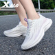 
Xtep women's shoes, sports shoes, women's summer mesh breathable soft sole running shoes, lightweight and versatile wear-resistant women's casual shoes, sail white/snow-green purple/flax sugar powder [Shop manager's recommendation] 37