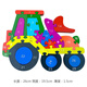 Burjuman Baby Puzzle Big Blocks Вход цифровой мультфильм Палитра Монтессори Раннее образование игрушки 26 Английские буквы двусторонние утолщенные милый большой медведь