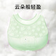 HOY BELL (HOY BELL) baby bib supplementary food and meal bag waterproof silicone baby bib saliva towel children's clothing 2 green green