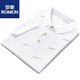 
ROMON (ROMON) 2025 new summer lapel men's short-sleeved T-shirt casual trend POLO. shirt men's collar half-sleeved ice silk white QY679 M