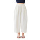 
moonkids girls' cropped pants summer white pants 2025 new children's pants summer thin girls' radish wide-leg pants cool two pairs [15263 m white + 15263 lotus root pink] 170 cm