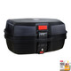 Large capacity motorcycle box trunk trunk extra large size universal rear box electric scooter trunk super large upgraded model 691C trunk [black] standard version 47 liters