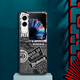 Xiao Jiejiang a choisi Nubia Flip2 Mobile Phone Case Nubia Flip2 Mobile Phone Case Nubia Leather Pattern peint nouveau NX724J Pliage Screen Anti-Fall European and American Puzzle Ty-Mushroom Head Nubia Flip2 [motif de peau grand trou]
