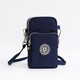 Wholesale new cross-body mobile phone bag women's small bag fabric mobile phone bag hanging neck vertical arm bag wrist coin purse dark blue