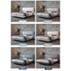 Muji modernes einfaches Lederbett 1,2 Meter Ein-Bett-Schlafzimmer kleine Wohnung aus Weichbettzahl aus mit weich bedecktem Bett Stahl Holz verdicken Bett Rahmenbett + 20 cm feuchtigkeitsdichten Stangenschutz Bambusfasermatratze + 2 Schrank 1350*2000 Rahmen [verbessertes Stahlholzbettbrett]