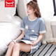 Cat Man (Miiow) Pure Cotton Pajama для женщин для летних шорт Shorts Thin Situe Student Full Cotton Summer Casual Home Set Set Champagne A9856 Shorts M (80-100JIN [JIN равно 0,5 кг])