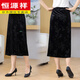
Hengyuanxiang 2025 spring and summer new Chinese style Chinese style buckle stand collar casual chiffon embroidered shirt plus skirt two-piece set women 829 white top XL
