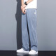 Vancl Tennis Jeans Summer de moda de verano Hombres de moda Straight Loose Hombres anchos Pantalones largos informales Pantalones de hombres 1048# Black 3xl 160-175Jin [Jin iguala 0.5 kg]