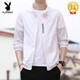 Playboy (Playboy) Summer Silk Scream Screen Clothing Men's Casual Skin Coat New Fashion Brand Jacket Suncreen Clothing's Men's Fashion Trend 9911 Gray XL [121-140]