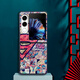 Xiao Jiejiang a choisi Nubia Flip2 Mobile Phone Case Nubia Flip2 Mobile Phone Case Nubia Leather Pattern peint nouveau NX724J Pliage Screen Anti-Fall European and American Puzzle Ty-Mushroom Head Nubia Flip2 [motif de peau grand trou]