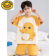 G.Duckkids Little Milk Dragon Детские пижамы мальчики с короткими рукавами с чистым хлопком лето-мультипликационные мультипликации среднего размера детская домашняя одежда для домашней одежды [чистый хлопок] 695 Маленький молоко-дракон 110 см размера 10 высота 103-113 Вес 38 38
