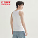 Hongdou Home (Hodohome) Men's Pure Cotton Sleeveless Vest Four Seasons Base-Handed Basic Sweatshirt Men White 2XL 180/105