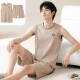 Palando Pajamas para hombres para pantalones cortos de chaleco sin mangas de algodón de verano Gran tamaño para el chaleco de verano para hombres Juego de ropa para el hogar 13657 [algodón puro, amigable con la piel y transpirable] XL [sugerido para 120-140Jin [Jin iguala 0.5 kg] de desgaste]
