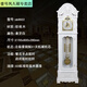 Floor-standing clock Living room solid wood Chinese retro seat clock vertical classical time-releasing atmospheric mechanical European vertical clock Ivory white 9921 Machinery