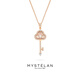 Mysterious Blue MYSTELAN Key to Cupid Light Luxury Necklace Women's High-End Jewelry Valentine's Day Birthday Gift for Girlfriend and Wife Key to Cupid Type A