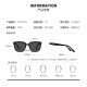 CAPONI HD polarized GM sunglasses for women driving sunglasses UV sun protection glasses high-end feeling to show small face