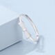 Bovia's new platinum bow ring for women PT950 plain ring adjustable platinum wedding ring for girlfriend platinum open ring 1.8-2.0g