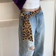 Bufanda de estampado de leopardo primavera y otoño nuevo cuello retro protección bufanda pequeña transmisión de muñeca de moda corbata corbata de la banda de la banda del cabello