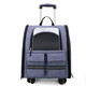 Moorpet Trolley Cat Bag, Portable Backpack for Going Out, Breathable and Foldable Pet Cat Bag, Dog Bag, Large Haze Purple - Trolley Style (for cats and dogs, 15 Jin is equal to 0.5 kg) 36cm*28cm*41cm
