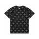 Camiseta de manga corta de la pareja coreana de la MLB para hombres y mujeres de verano sueltos yu shuxin de la misma tapa de media manga DT-9901 Black S recomendado 80-110Jin [Jin equivale a 0.5 kg]