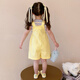 Tong Zhenai Children's Clothing Girls Courte courte Summer 2025 Nouveaux petits filles Sangle de t-shirt pour enfants Short Two-Piece Picture Color 120 (adapté à la hauteur 110-120cm)