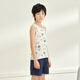 
Red bean boys pure cotton vest children's sleeveless T-shirt in summer thin bottomed sweatshirt can be worn on the outside H5B2009 white 150