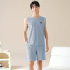 Palando Pajamas para hombres para pantalones cortos de chaleco sin mangas de algodón de verano Gran tamaño para el chaleco de verano para hombres Juego de ropa para el hogar 13657 [algodón puro, amigable con la piel y transpirable] XL [sugerido para 120-140Jin [Jin iguala 0.5 kg] de desgaste]