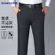Romon [anti-wrinkle-free ironing] trousers for men, middle-aged and young casual pants for men, business formal wear straight-leg daddy wear trousers