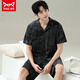 Catman MIIOW pajamas men's summer short-sleeved shorts summer thin men's men's style can be worn with loose casual large size home clothes 6624 men's style M standard (high 165100 Jin [Jin equals 0.5 kg])