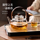 Mu Ye bubble teapot glass tea set large capacity lifting beam tea tray high borosilicate glass kettle household tea set