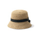 Sombrero de pescador plegable de Muji Palm Sombrero trenzado 25 Summer DBA57A5S Color original One Size 57-59