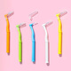 Xiaolu Mama L-shaped interdental brushing gap brush 0.7mm 20 orthodontic correction teeth ultrafine interdental brush brush fine brush head