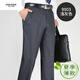 
Jiumuwang summer thin mulberry silk men's trousers in middle-aged high waist straight-leg formal casual suit pants 9901 navy blue 29 2 feet 2