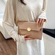 2025 Casual Women's Clutch Casual Fashion Clutch New Fashion Simple Envelope Bag Hand-in Bag Khaki

