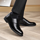 YRC Yierkang Zapatos de cuero para hombres en primavera de cuero genuino Men casual Negocio Formal Uso Negro Un pie Defina transpirable Jóvenes Yierkang CZ 6189 Four Seasons Black 43
