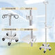 [9276 personnes louées] support de perfusion mobile avec support de perfusion de roue épaissie en acier inoxydable Salle Salt Water Receptacle Perfusion de bouteille (Hook Pentagone-4 en acier inoxydable) + Roue