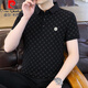 Pierre Cardin Light Luxus Männer kurzärmeliges T-Shirt für Männer 2025 Sommer Neues Eis Silk Polo Hemd Jugend High-End Mercerized Cotton Top 9902 Weiß M 80-100Jin [Jin ist 0,5 kg]