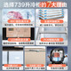 美菱零下40度商用大容量冷冻冰柜单温卧式冷冻冷藏冷柜雪柜节能超市商用冰柜 -40度深冷速冻 739L 钢板内胆