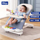 Hilibab Baby Scheding Baby Baby Coaxing Artifact Fitness Stand Piano Piano Toy Baby Coaxing to Sleep Rocking Blue REBADOR Caja de regalo