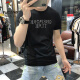 啄木鸟（TUCANO）t恤男士2025夏季新款短袖T恤男修身个性刺绣烫钻欧货丝光棉体恤男 724闪电R白色 5XL